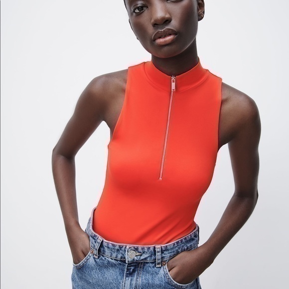 ZARA bodysuit zipper up design 5039/327 - Picture 5 of 7